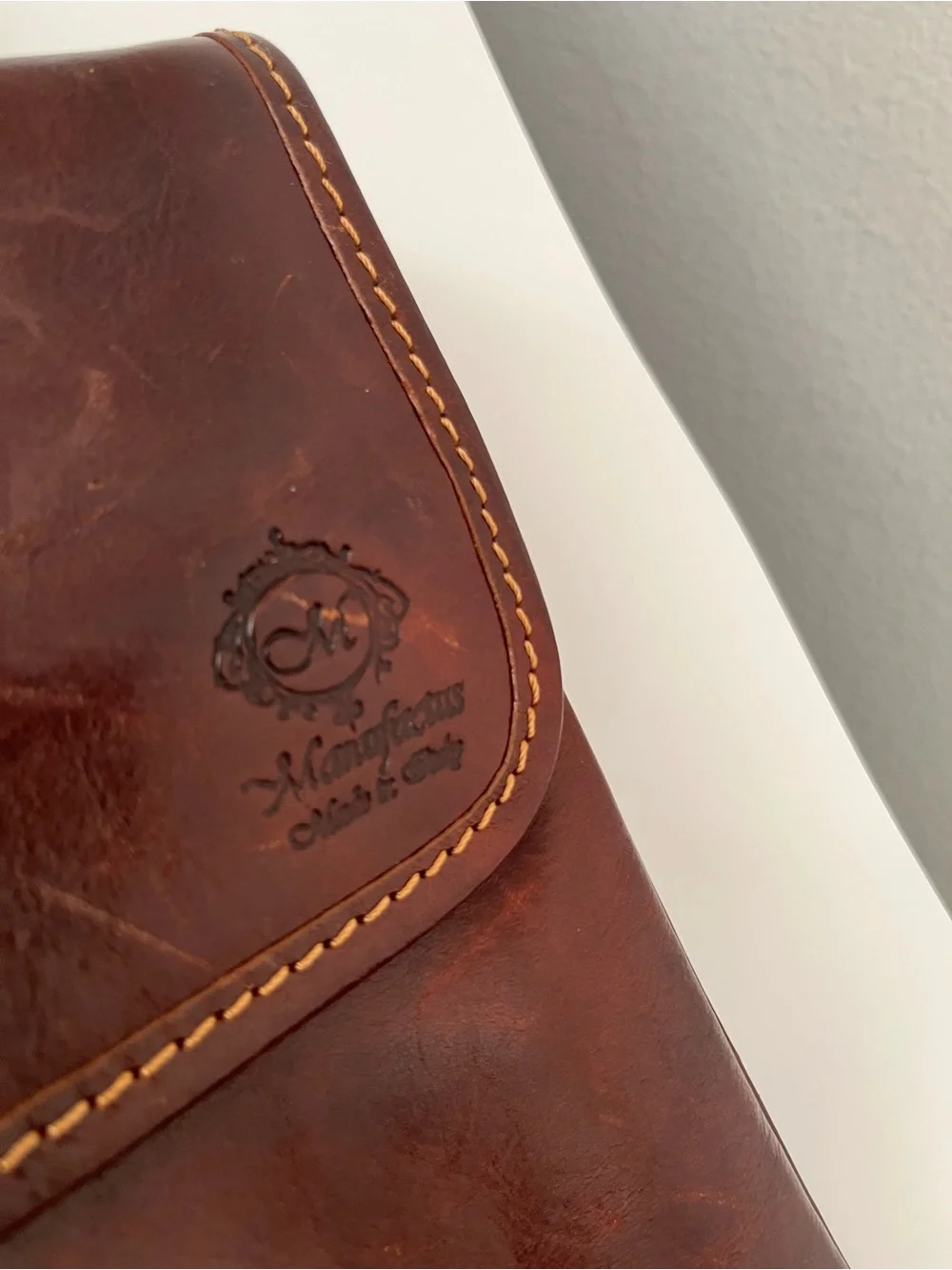 Genuine Leather Crossbody Bag Vintage Messenger Purse
